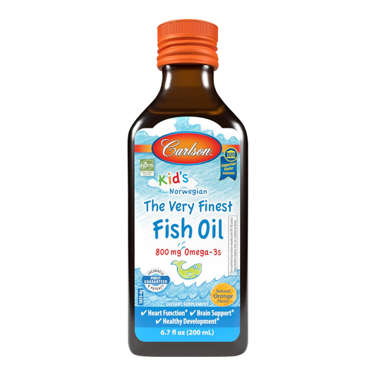 Carlson - El Mejor Aceite de Pescado para Niños, 800 mg de Omega-3