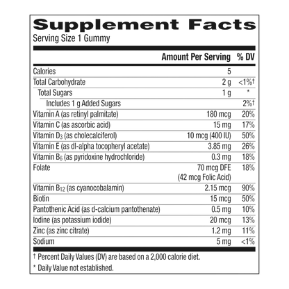 Centrum Gomitas Multivitamínicas para Niños, Sabor a Ponche Tropical Hechas con Sabores Naturales