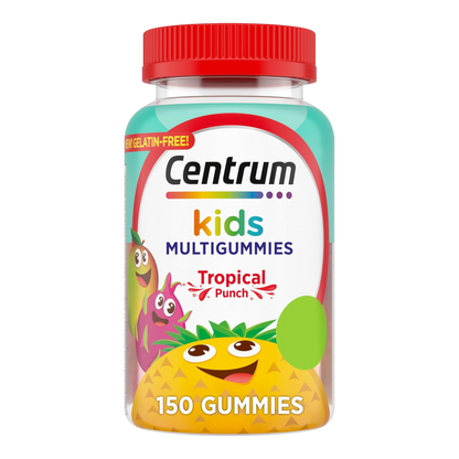 Centrum Gomitas Multivitamínicas para Niños, Sabor a Ponche Tropical Hechas con Sabores Naturales