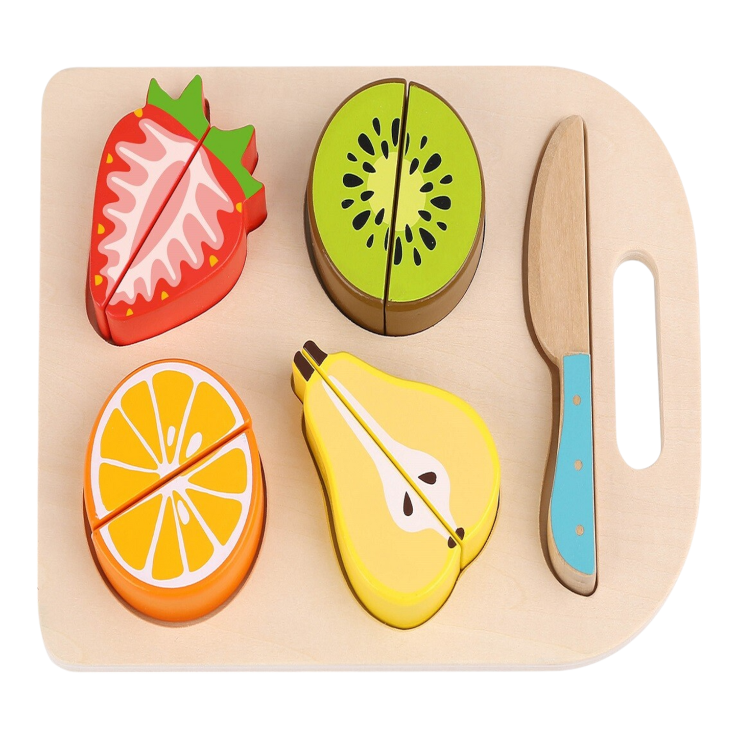 Set de Frutas para cortar Montessori