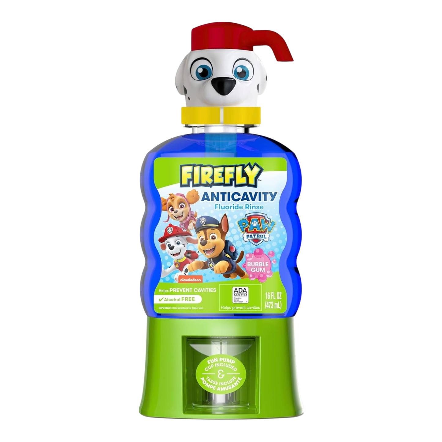 Enjuague bucal con flúor anticaries sabor chicle Paw Patrol