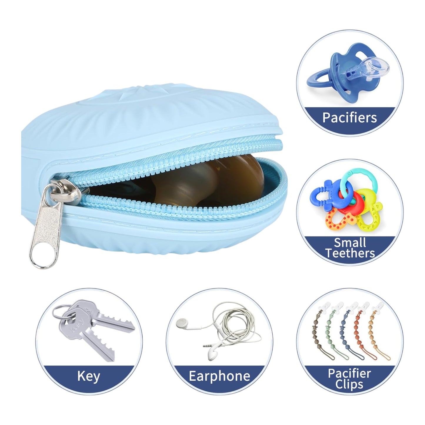 Fundas de silicona para guardar chupon