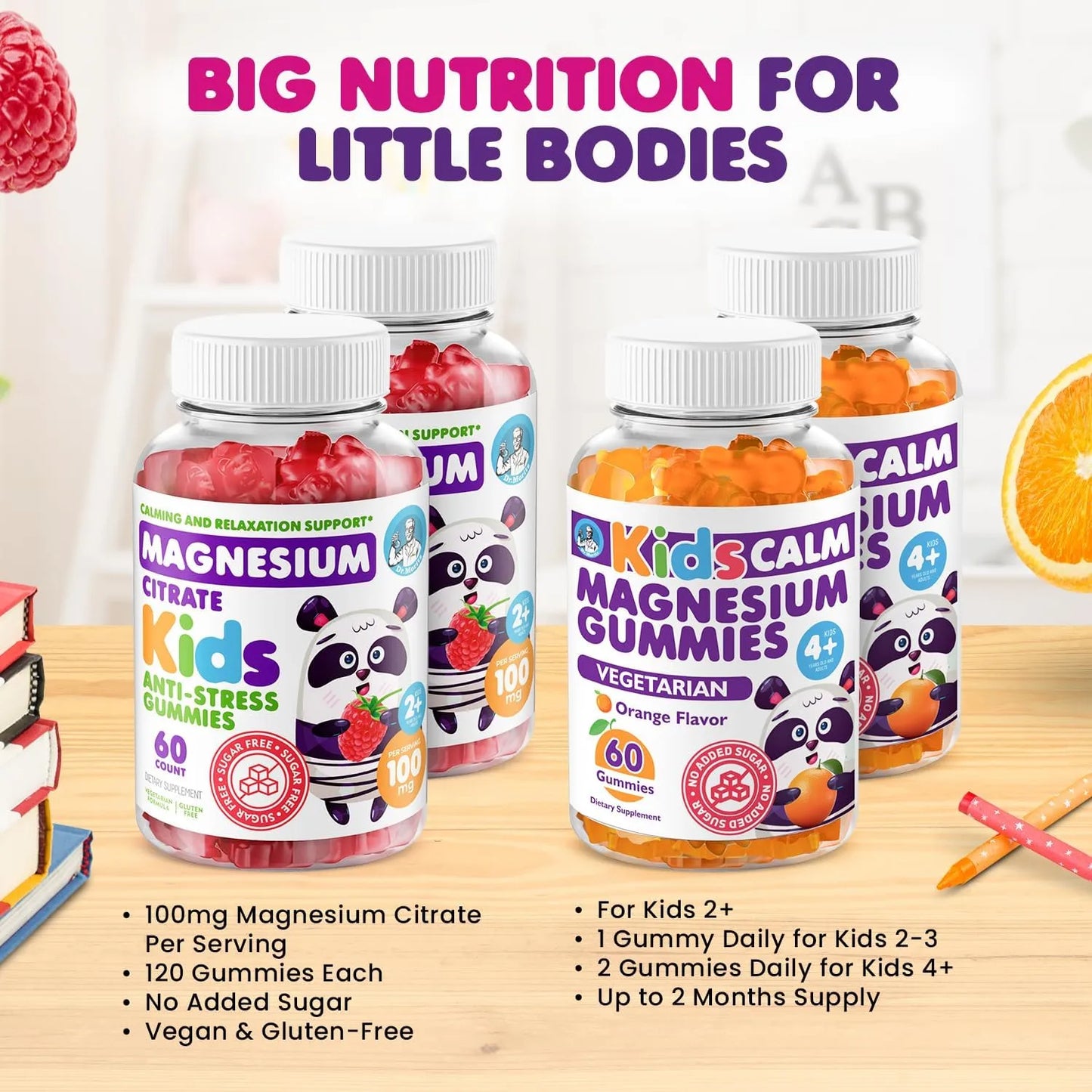 DR. MORITZ Gomitas de magnesio Calm para niños 