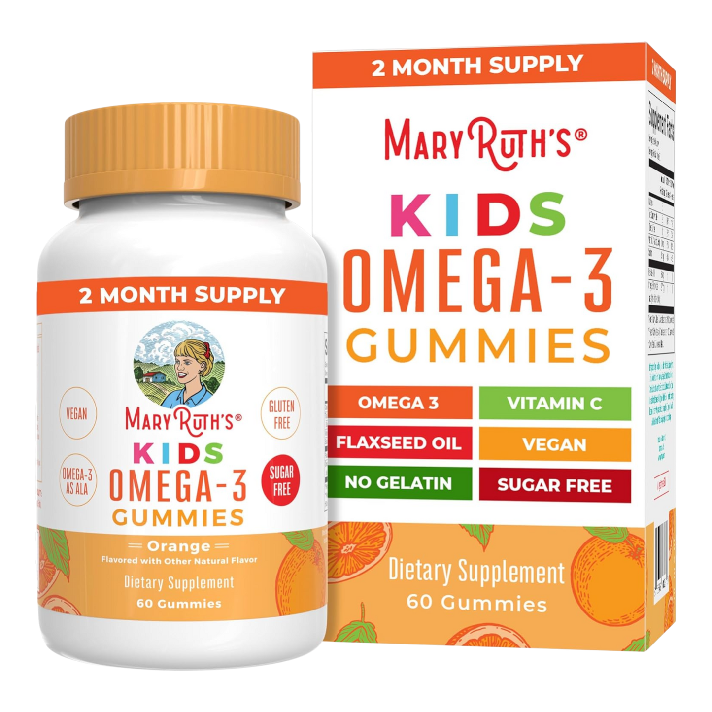 MaryRuth's - Gomitas veganas Omega 3 para niños a partir de 2 años
