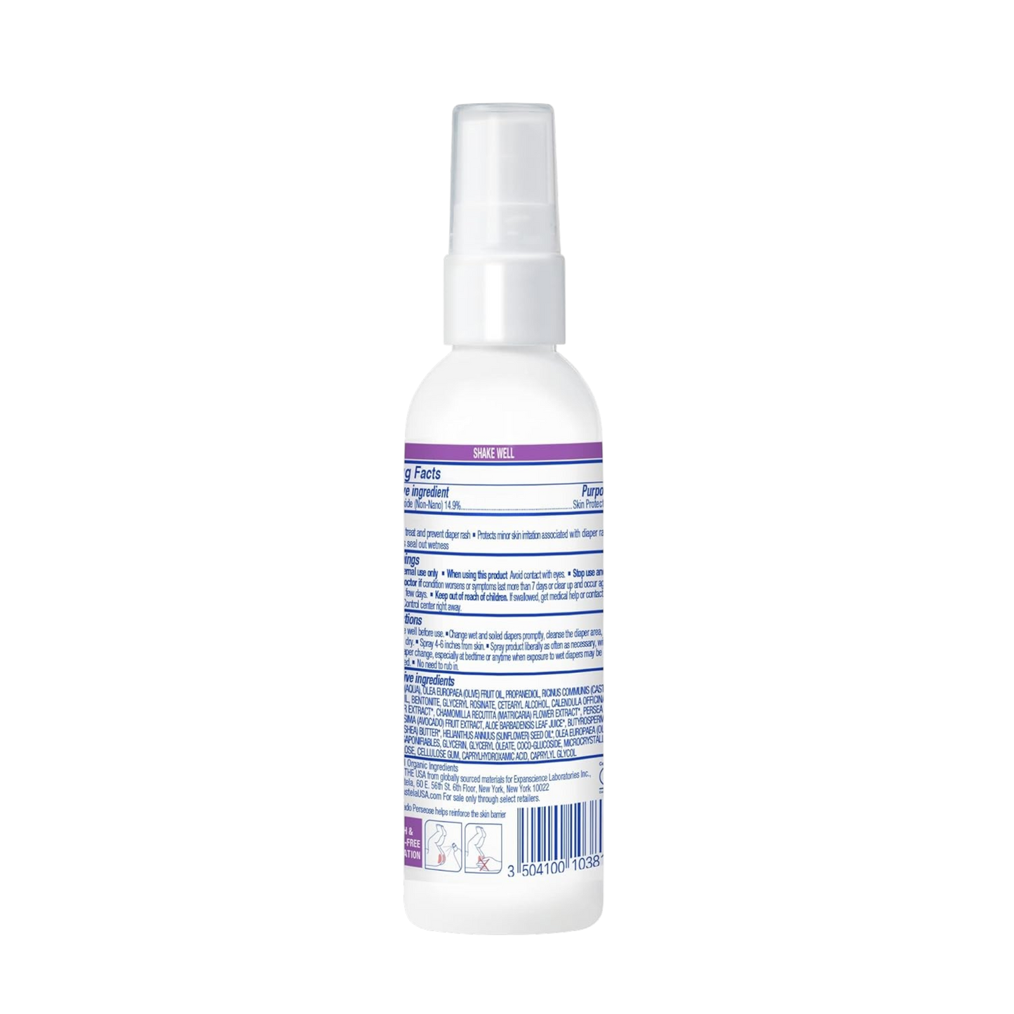Mustela spray antipañalitis - Protector de piel con óxido de zinc