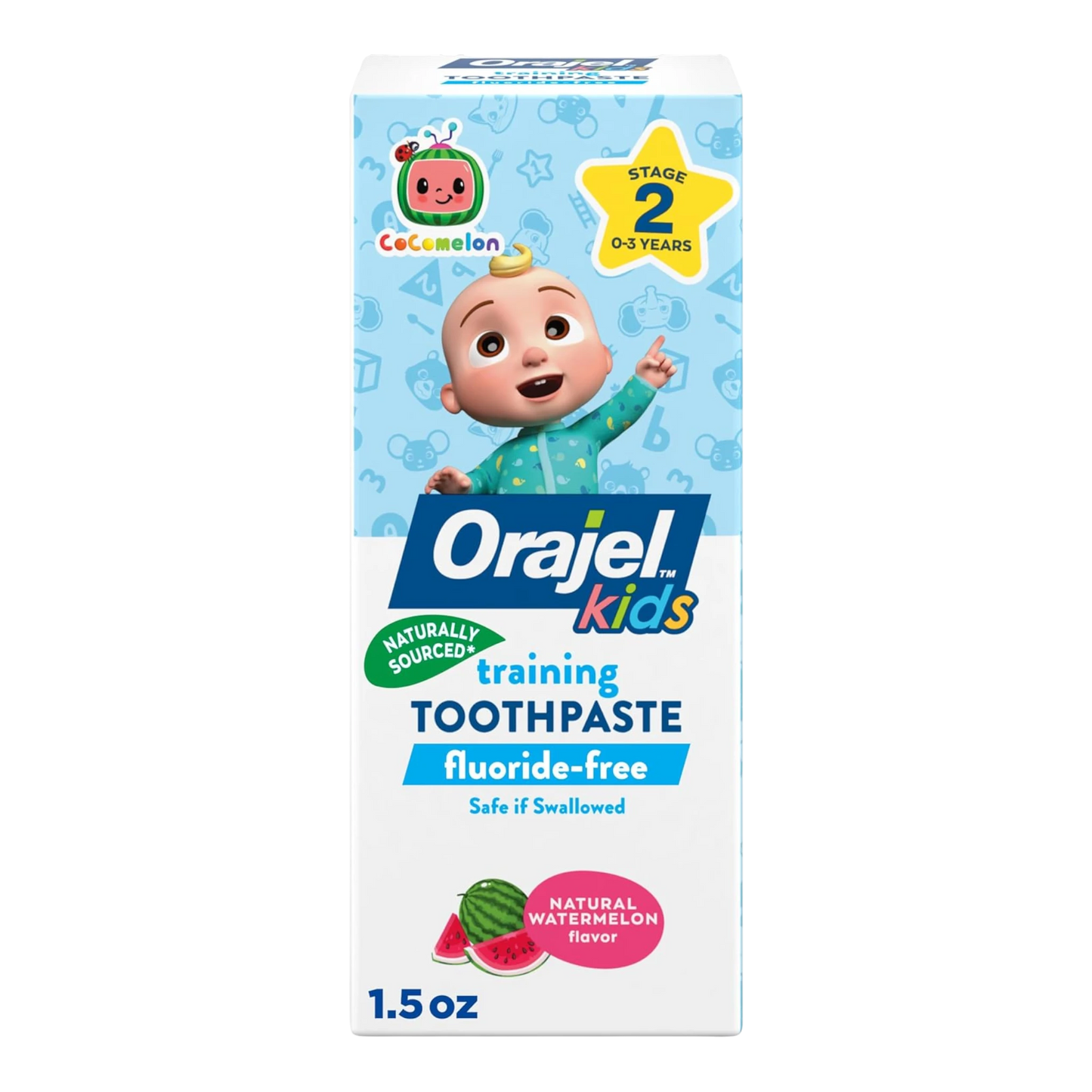 Orajel Pasta de dientes CoComelon Training para niños sin flúor