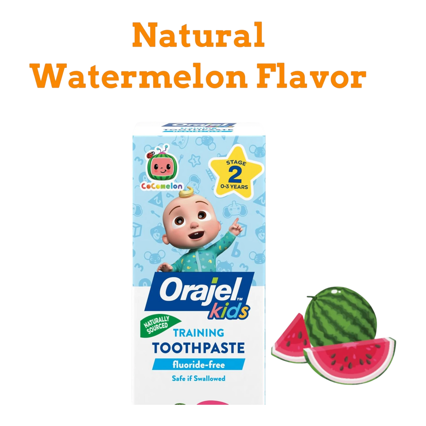 Orajel Pasta de dientes CoComelon Training para niños sin flúor