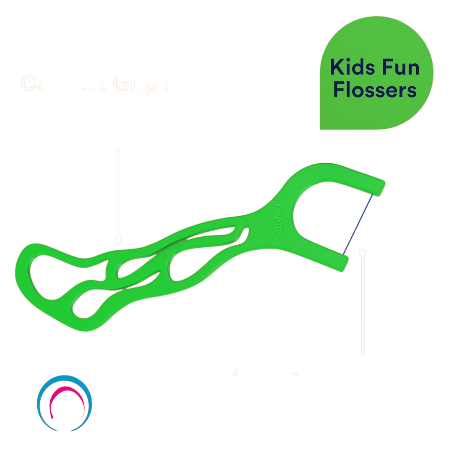 Hilo dental infantil DenTek Fun Flossers con sabor a frutas silvestres, paquete de 90 unidades