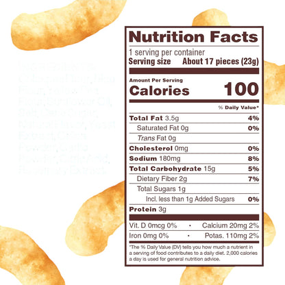 Hippeas Chickpea Puffs, Cheddar blanco