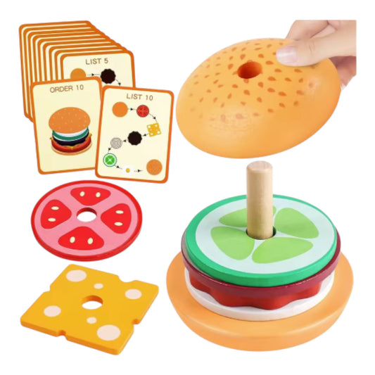 Puzzle Hamburguesa Montessori