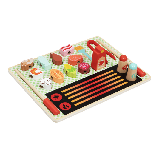 Juego de parrilla madera Montessori