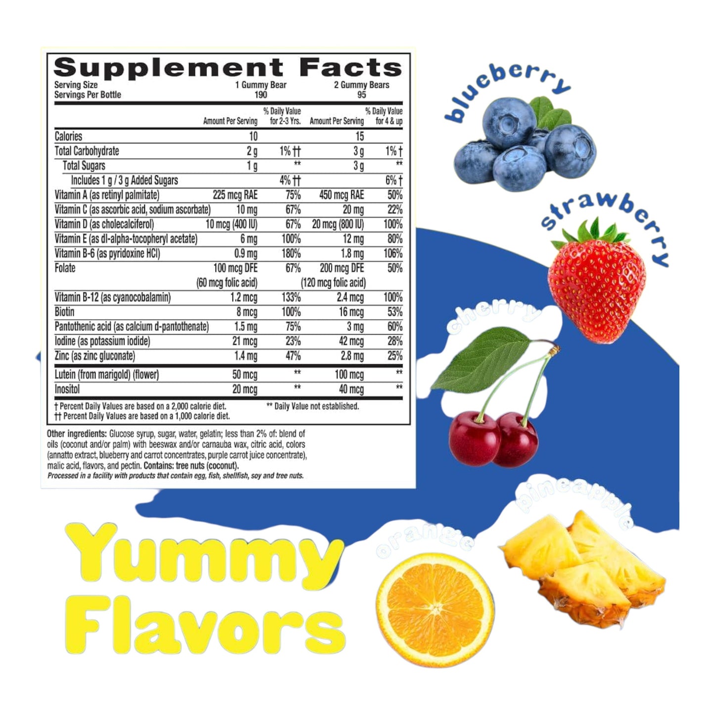 Vitaminas L'il Critters Gummy 190 Gomitas