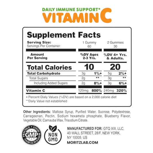 DR. MORITZ Gomitas de vitamina C para niños